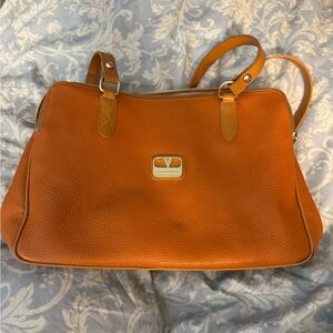 Valentina Vibrant Orange Shoulder Bag